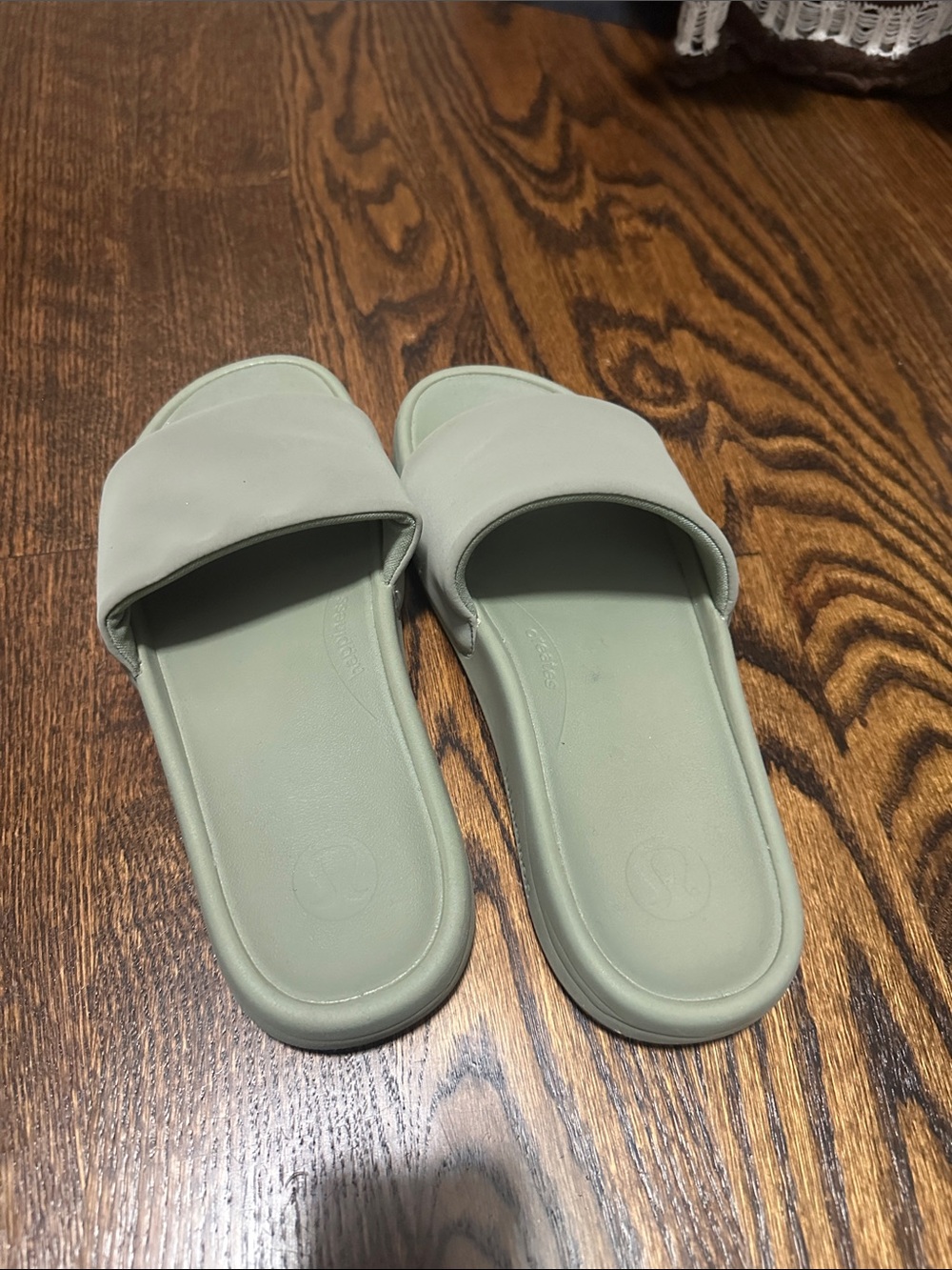 lululemon athletica Sage Green Slide Sandals